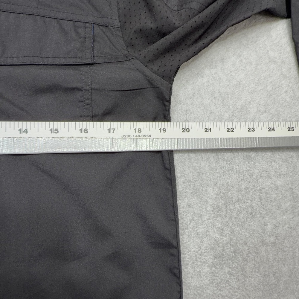 Huk Shirt Mens Medium Black Long Sleeve Vented Performance Fishing Top Flip Cuff - Picture 11 of 15